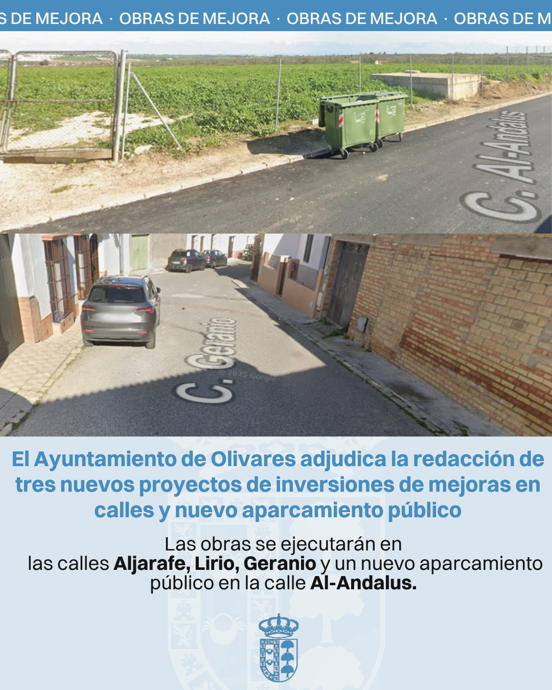 Inversiones calles: aparcamientos