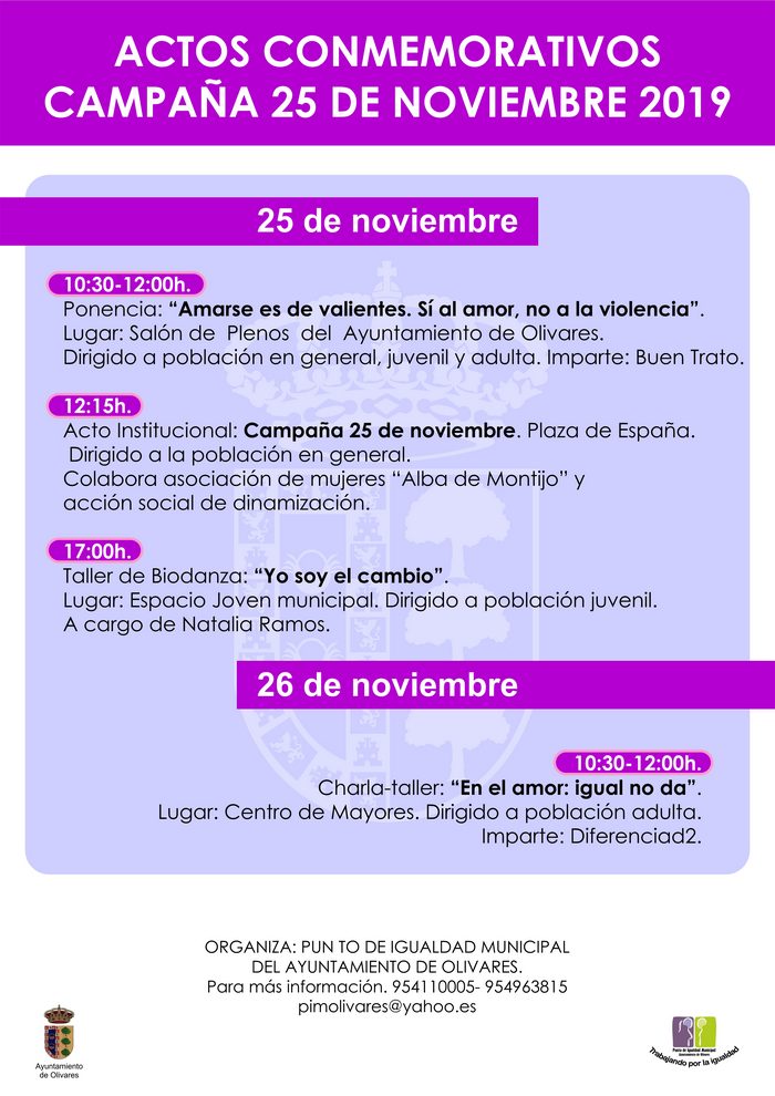 6984 - actos 25 noviembre