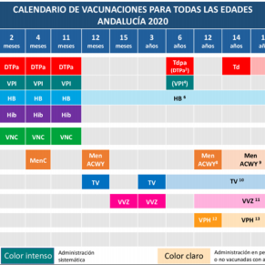 20200824 INFORMACIÓN CENTRO SALUD - CALENDARIO DE VACUNACIONES