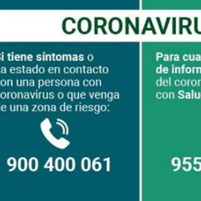 20200824 INFORMACIÓN CENTRO SALUD - LÍNEAS TELEFONICAS CORONAVIRUS