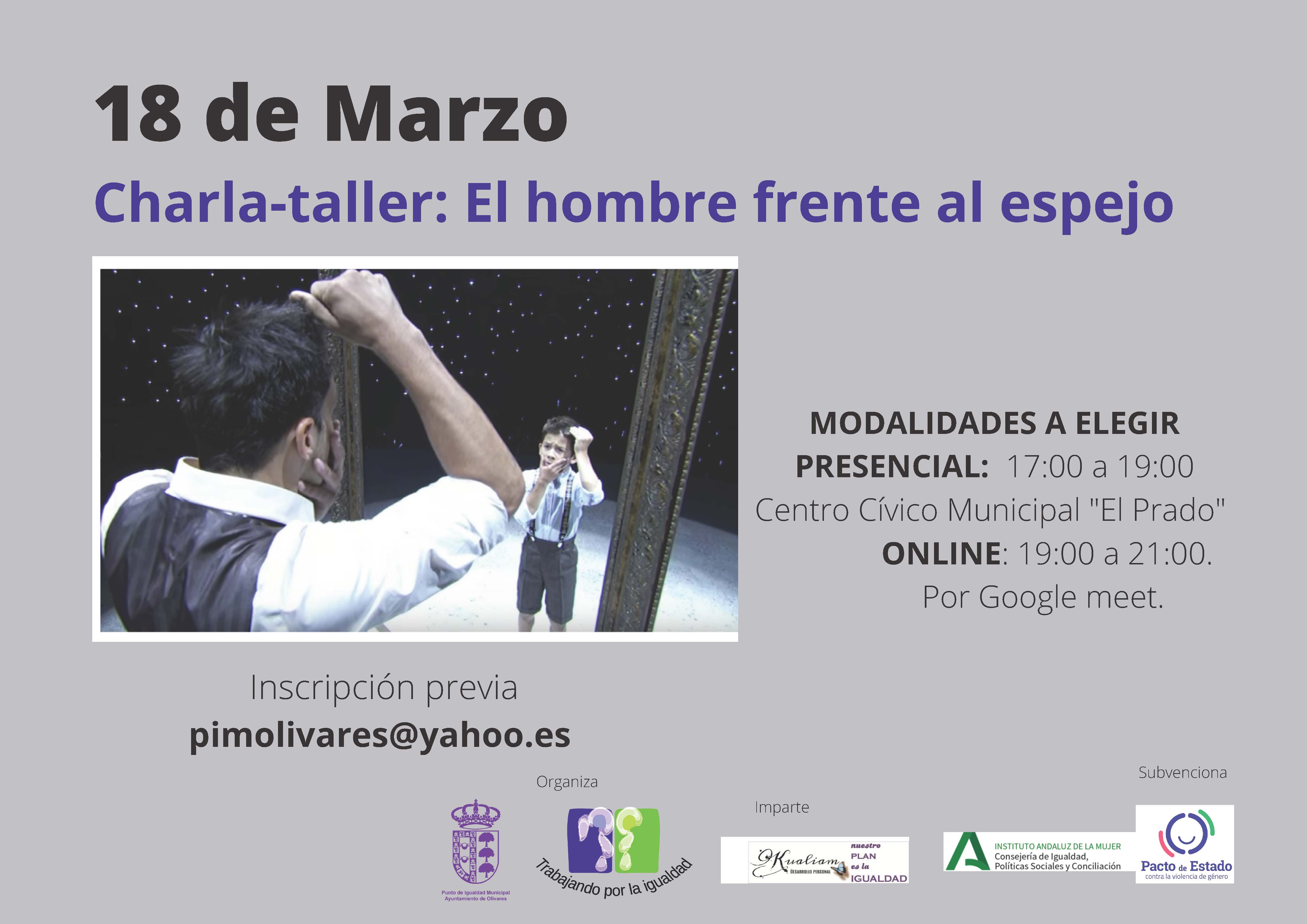 8 de marzo- Dirigido a hombres. Presencial. Charla dirigida a hombres