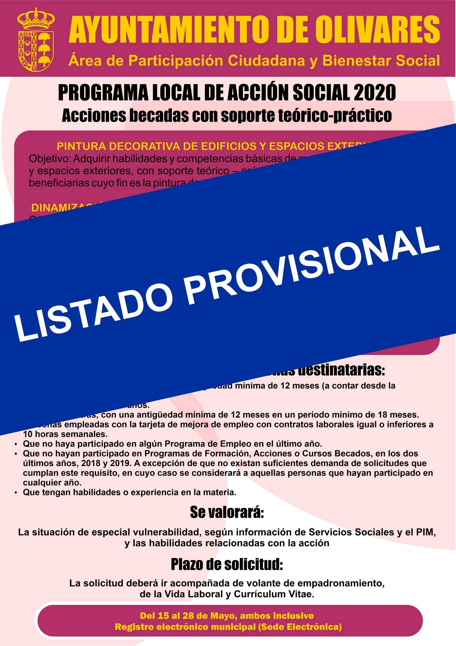 Acciones Becadas PROVISIONAL