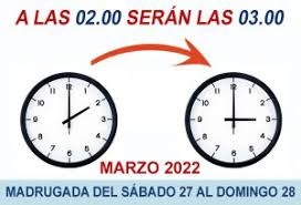 CAMBIO DE HORA