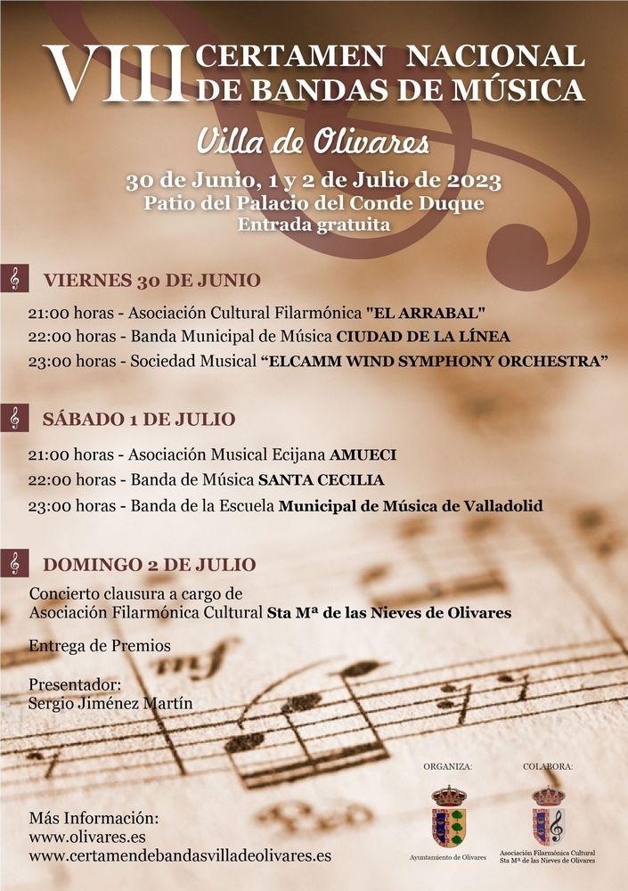 Cartel Certamen Bandas 2023