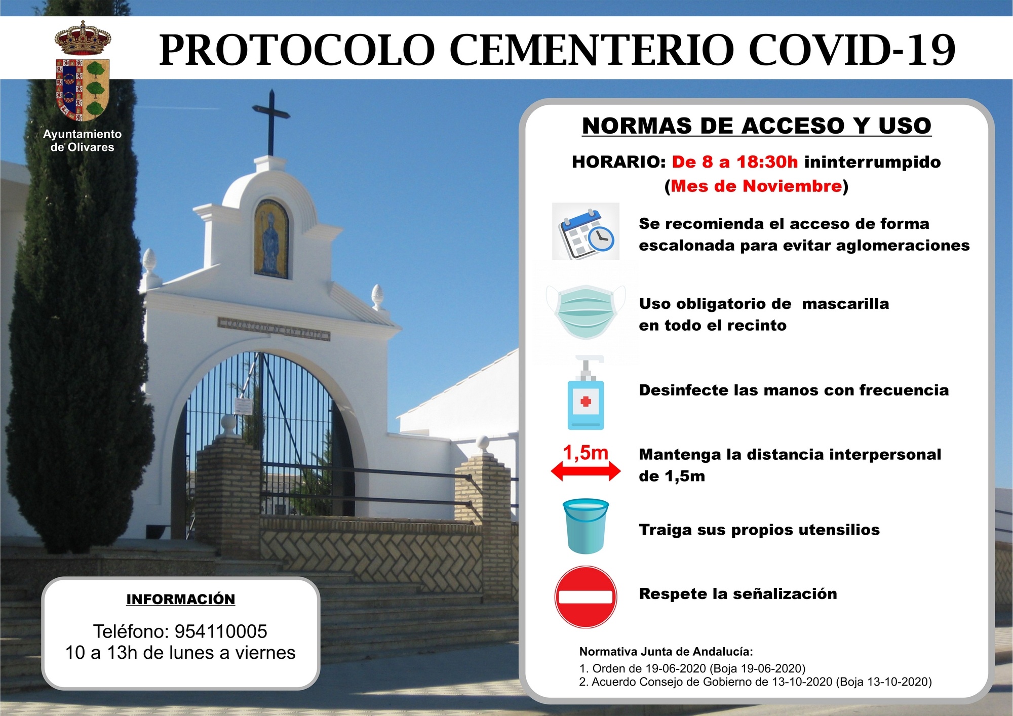 Horarios y Normas Cementerio