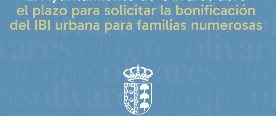 NOTA WEB BONIFICACIÓN IBI FAMILIAS NUMEROSAS