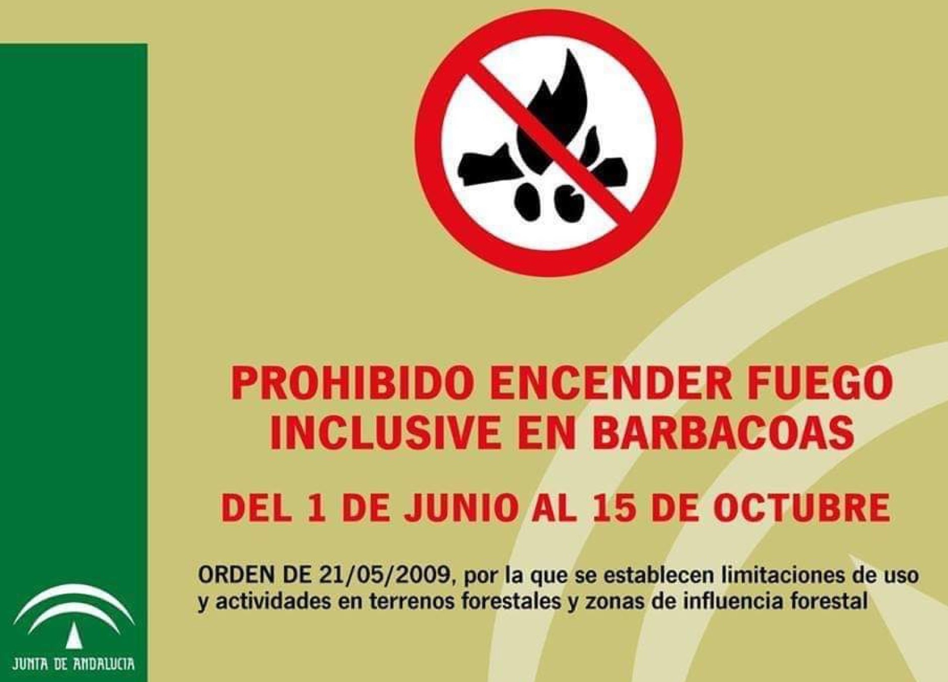 PROHIBICIÓN USO FUEGO