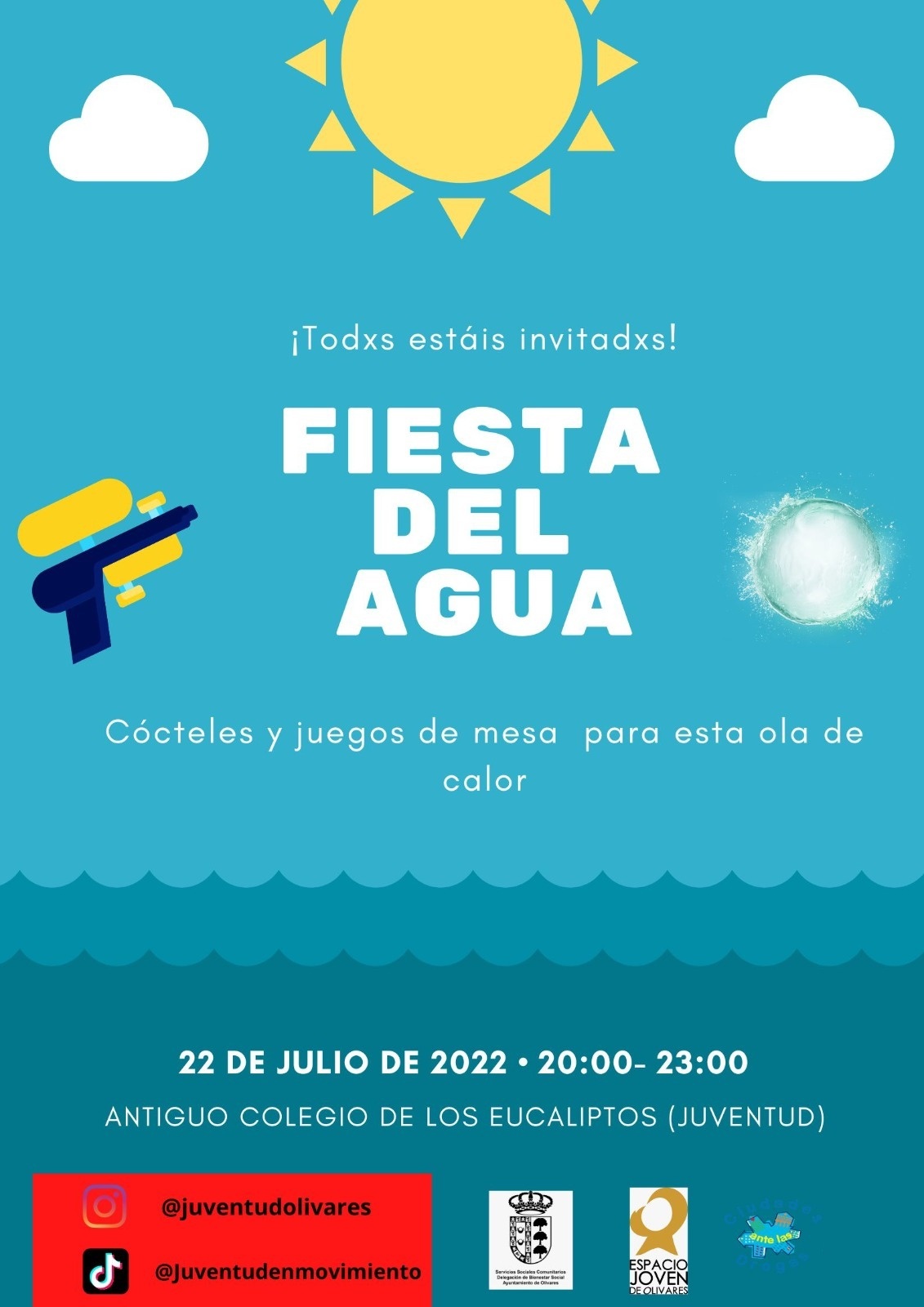 cartel fiesta del agua