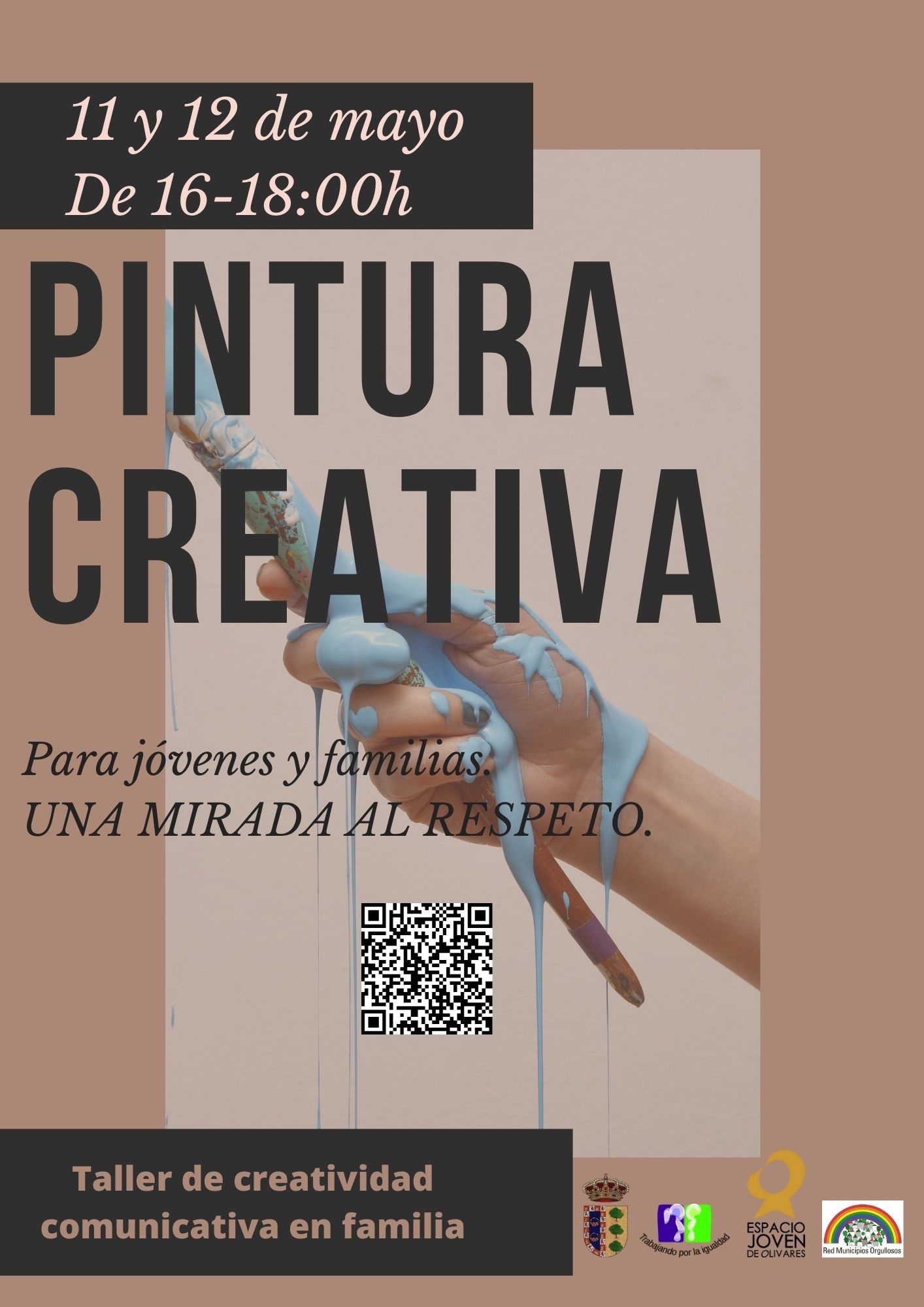 cartel pintura en familia